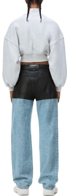 (W) 亞歷山大王 SS24 灰色高領短版長袖經典衛衣 女款 4CC1241442-050 Shop (W) 亞歷山大王 SS24 灰色高領短版長袖經典衛衣 女款 4CC1241442-050