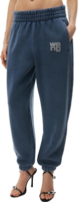(Women) Alexander Wang SS24 Essential Terry Logo Jogger Sweatpants Navy Blue - 4CC3224348-407 Purchase (Women) Alexander Wang SS24 Essential Terry Logo Jogger Sweatpants Navy Blue - 4CC3224348-407