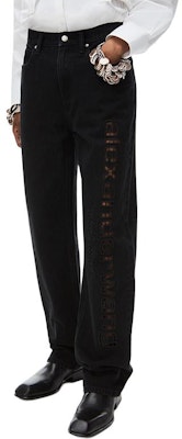 (W) アレキサンダーワン SS24 ハイウエスト カットアウト ロゴ ストレートジーンズ ブラック 4DC1244245-011 Shop (W) アレキサンダーワン SS24 ハイウエスト カットアウト ロゴ ストレートジーンズ ブラック 4DC1244245-011