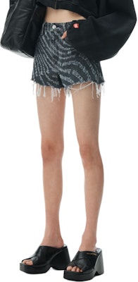 (W) Alexander Wang SS24 Seluar Pendek Denim Pinggang Tinggi Logo Gelombang Wanita Kelabu 4DC2244345-057 Purchase (W) Alexander Wang SS24 Seluar Pendek Denim Pinggang Tinggi Logo Gelombang Wanita Kelabu 4DC2244345-057