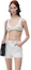 Details for (W) Alexander Wang SS24 復古白高腰標誌鏤空設計牛仔短褲 女款 4DC2244360-120