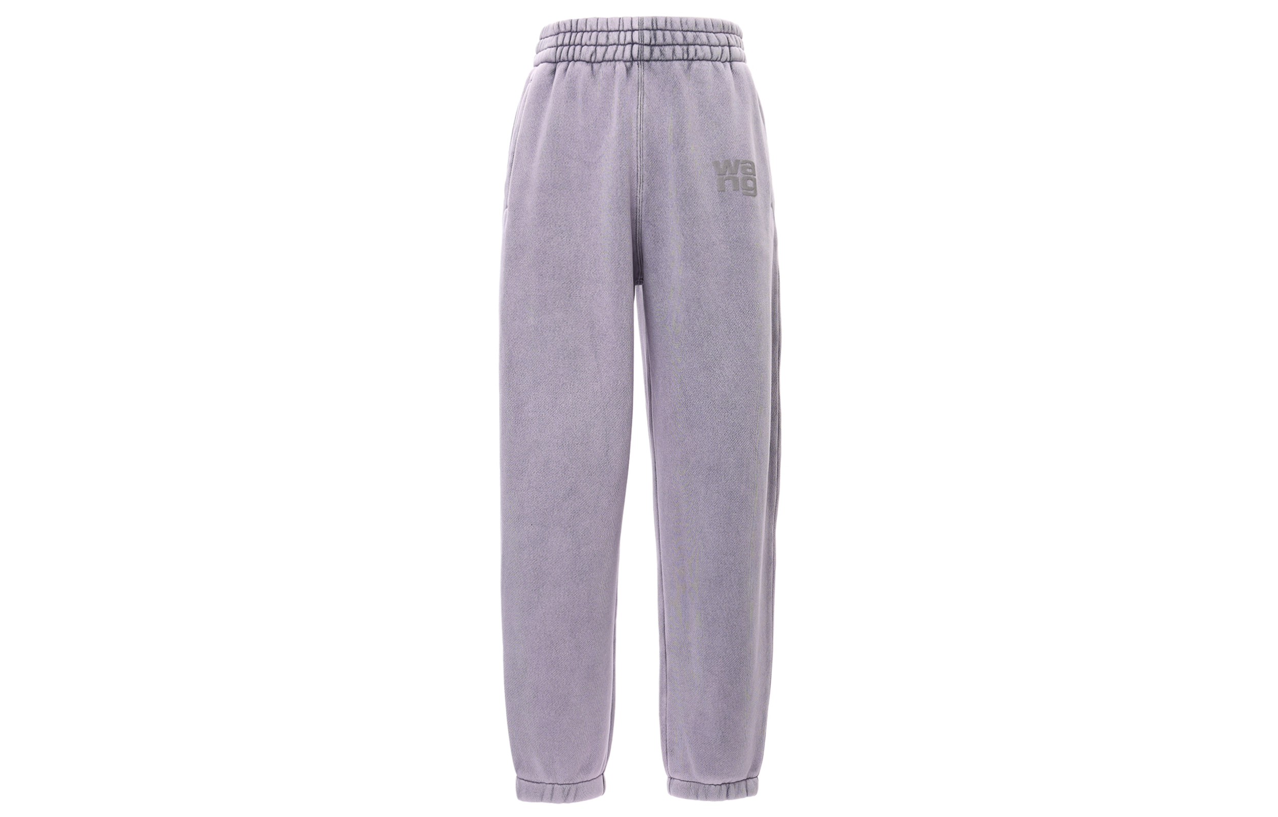 (Women) Alexander Wang SS24 Logo Jogger Knit Sweatpants  Acid Wash Purple Pink 4CC3224348-Pink