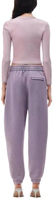 (Women) Alexander Wang SS24 Logo Jogger Knit Sweatpants Acid Wash Purple Pink 4CC3224348-Pink Purchase (Women) Alexander Wang SS24 Logo Jogger Knit Sweatpants Acid Wash Purple Pink 4CC3224348-Pink