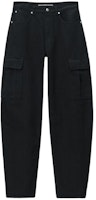 (Women) Alexander Wang SS24 Low-Rise Wide-Leg Denim Jeans Women Black 4DC2244305-011 (Women) Alexander Wang SS24 Low-Rise Wide-Leg Denim Jeans Women Black 4DC2244305-011