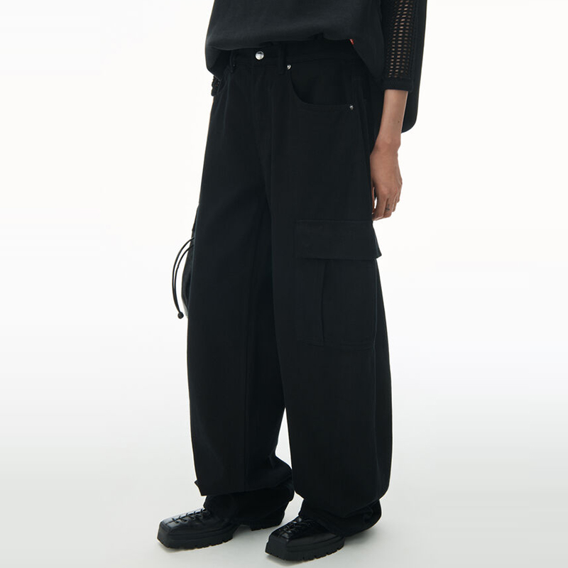 Purchase (W) アレキサンダー ワン SS24 ローライズ ワイドレッグ デニム ジーンズ レディース ブラック 4DC2244305-011