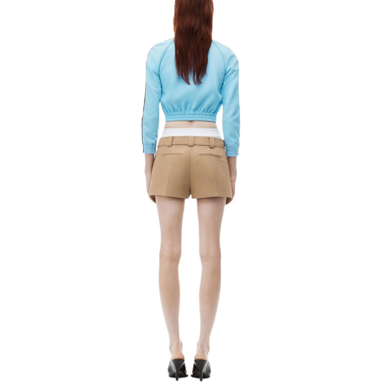 (Women) Alexander Wang SS24 Mid-Rise Layered Pleated Skort Beige -  Casual Shorts 1WC3244751-BEIGE 圖 4