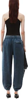 Shop (W) Alexander Wang Celana Knit Logo Mid-Rise SS24 Ice Blue. 4CC3244403424A-BLUE