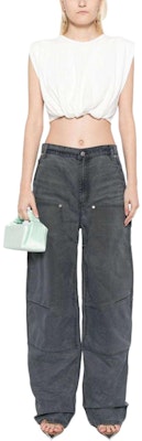 (W) Alexander Wang 女裝 SS24 中腰水洗灰舒適牛仔褲 4DC3244370-GREY Lookbook (W) Alexander Wang 女裝 SS24 中腰水洗灰舒適牛仔褲 4DC3244370-GREY