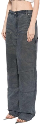 (W) Alexander Wang 女裝 SS24 中腰水洗灰舒適牛仔褲 4DC3244370-GREY Shop (W) Alexander Wang 女裝 SS24 中腰水洗灰舒適牛仔褲 4DC3244370-GREY