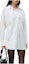 Order (W) アレキサンダー・ワン SS24 ミニマリスト ホワイト ボタンダウン シャツドレス 長袖 4WC1246245-WHITE