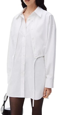 (W) アレキサンダー・ワン SS24 ミニマリスト ホワイト ボタンダウン シャツドレス 長袖 4WC1246245-WHITE Lookbook (W) アレキサンダー・ワン SS24 ミニマリスト ホワイト ボタンダウン シャツドレス 長袖 4WC1246245-WHITE