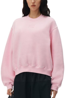 (W) アレキサンダーワン SS24 ピンク パフロゴ テリー スウェットシャツ エッセンシャルプルオーバー 4CC32213609-53A Lookbook (W) アレキサンダーワン SS24 ピンク パフロゴ テリー スウェットシャツ エッセンシャルプルオーバー 4CC32213609-53A