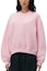 Lookbook (W) アレキサンダーワン SS24 ピンク パフロゴ テリー スウェットシャツ エッセンシャルプルオーバー 4CC32213609-53A