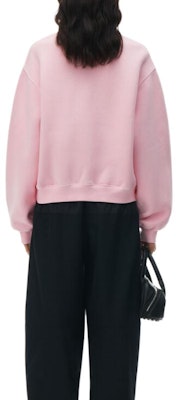(W) アレキサンダーワン SS24 ピンク パフロゴ テリー スウェットシャツ エッセンシャルプルオーバー 4CC32213609-53A Shop (W) アレキサンダーワン SS24 ピンク パフロゴ テリー スウェットシャツ エッセンシャルプルオーバー 4CC32213609-53A