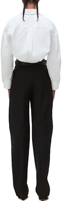 (Women) Alexander Wang SS24 White Asymmetrical Collar Layered Cropped Long Sleeve Shirt Women 4WC1241446-100 Details for (Women) Alexander Wang SS24 White Asymmetrical Collar Layered Cropped Long Sleeve Shirt Women 4WC1241446-100