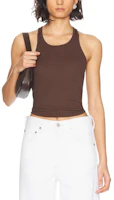(Women) Alexander Wang SS25 Simple Chocolate Tank Top AWAN-WS411 (Women) Alexander Wang SS25 Simple Chocolate Tank Top AWAN-WS411