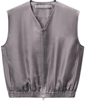 (Women) Alexander Wang SS26 Classic Zip Logo Embroidered V-Neck Sleeveless Tank Top Women 1WC2262757060A (Women) Alexander Wang SS26 Classic Zip Logo Embroidered V-Neck Sleeveless Tank Top Women 1WC2262757060A