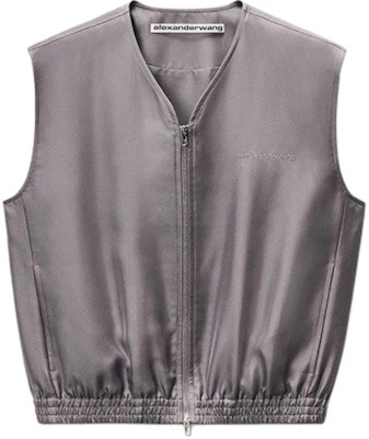 (W) Alexander Wang SS26 Tank Top V-Neck Tanpa Lengan Logo Bordir Wanita 1WC2262757060A Buy (W) Alexander Wang SS26 Tank Top V-Neck Tanpa Lengan Logo Bordir Wanita 1WC2262757060A