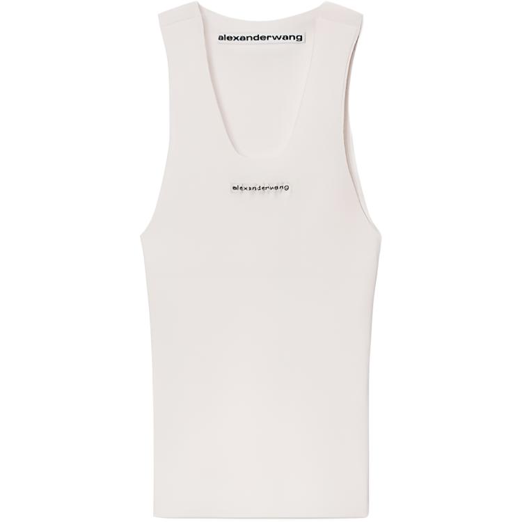 (Women) Alexander Wang SS26 Jacquard Logo Tank Top Women. 1KC3261023