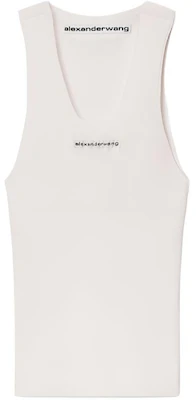 (W) Alexander Wang SS26 Tank Top Logo Jacquard Wanita. 1KC3261023 Buy (W) Alexander Wang SS26 Tank Top Logo Jacquard Wanita. 1KC3261023