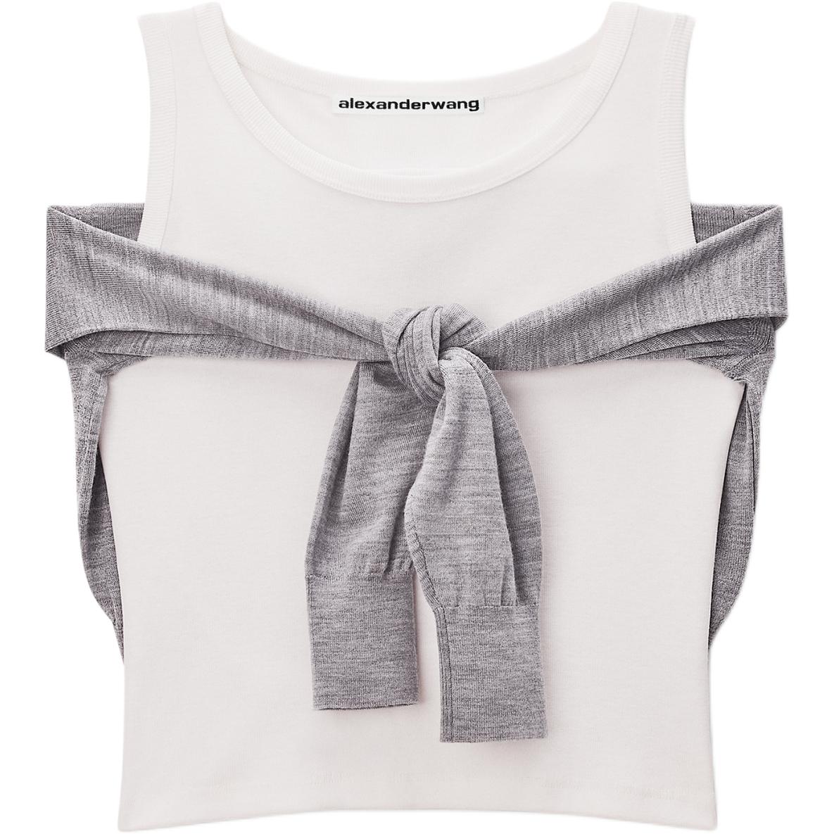 (Women) Alexander Wang SS26 Slim-Fit Sleeveless Tank Top Women 1CC3261355056