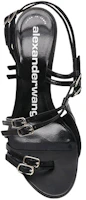 Purchase (W) Alexander Wang Stiletto ''Sandale en Cuir Noir à Talon Aiguille'' 3049S0068L001