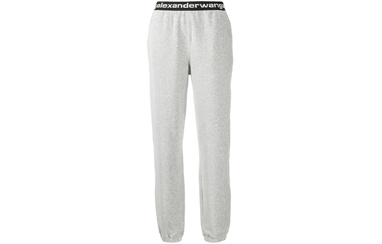 (Women) Alexander Wang Stretch Corduroy Elastic Pants Heather Grey Fall 4CC1204024-030