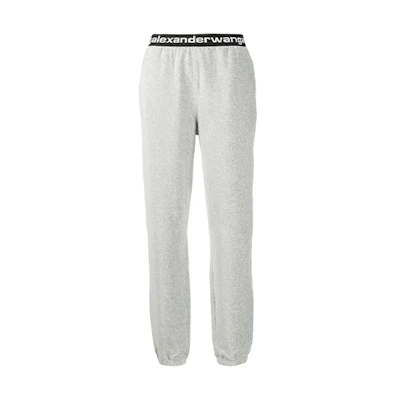 (Women) Alexander Wang Stretch Corduroy Elastic Pants Heather Grey Fall 4CC1204024-030