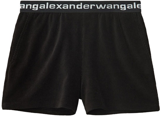 (W) Alexander Wang Pantalones Cortos Elásticos de Pana Negros 4CC1204025-001 Buy (W) Alexander Wang Pantalones Cortos Elásticos de Pana Negros 4CC1204025-001