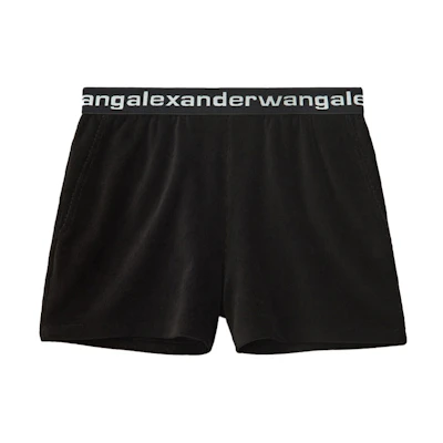 (Women) Alexander Wang Stretch Corduroy Shorts Black 4CC1204025-001
