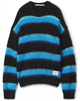 (Women) Alexander Wang Striped Crew Neck Oversized Sweater Women’s Blue 1KC4231036-004 (Women) Alexander Wang Striped Crew Neck Oversized Sweater Women’s Blue 1KC4231036-004