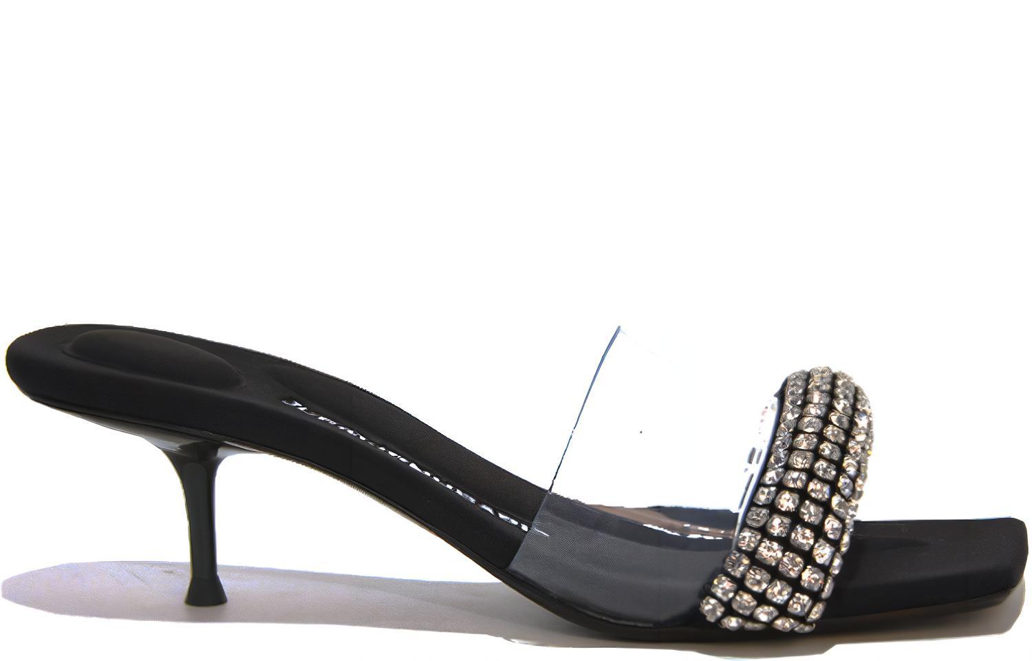 Order (W) 亚历山大·王铆钉高跟凉鞋“黑色时尚” 30421S001-001