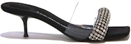 Order (W) Alexander Wang Selipar Tumit Tinggi Bertatih 'Black Fashion' 30421S001-001