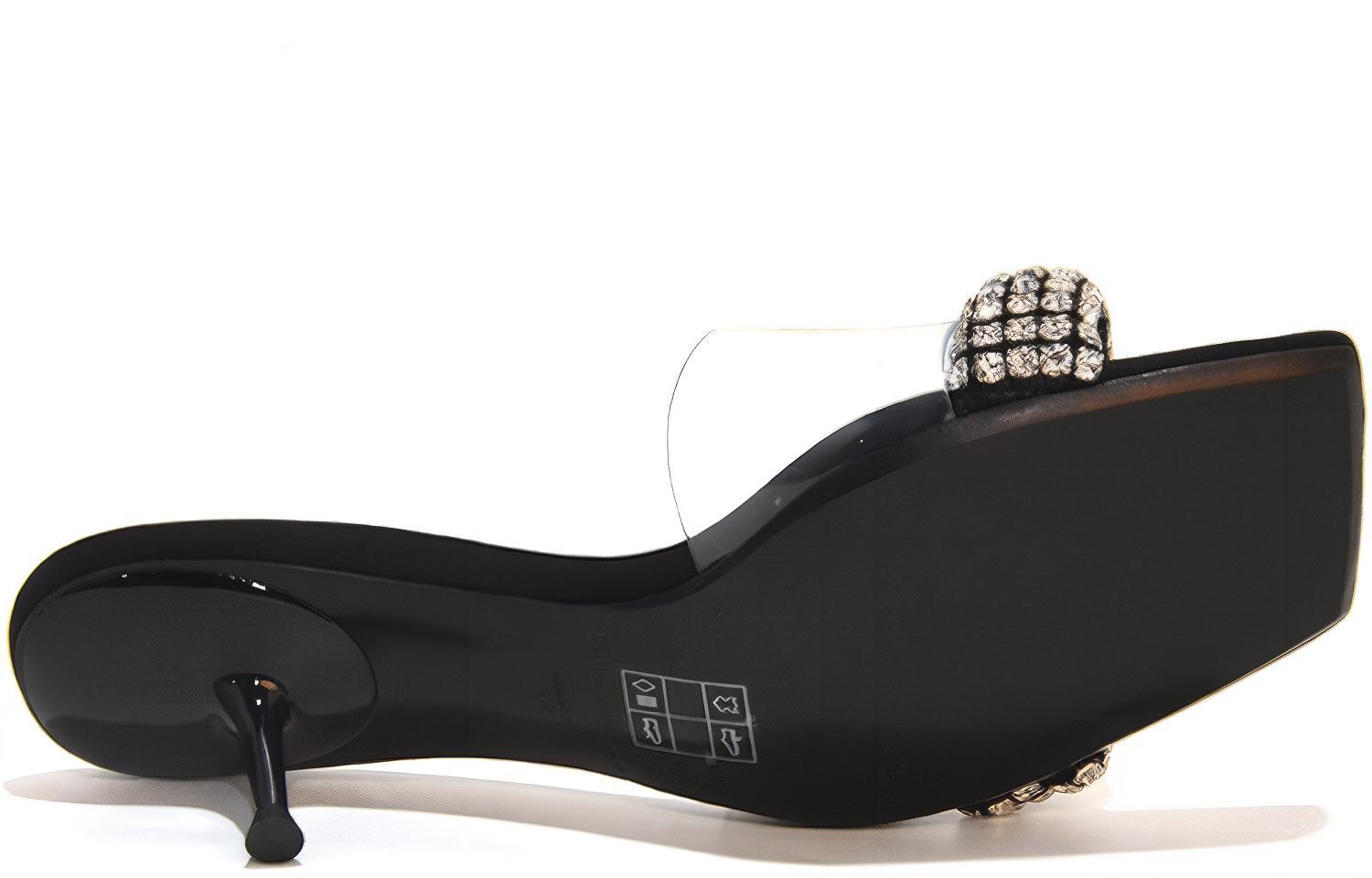 Shop (W) 亚历山大·王铆钉高跟凉鞋“黑色时尚” 30421S001-001