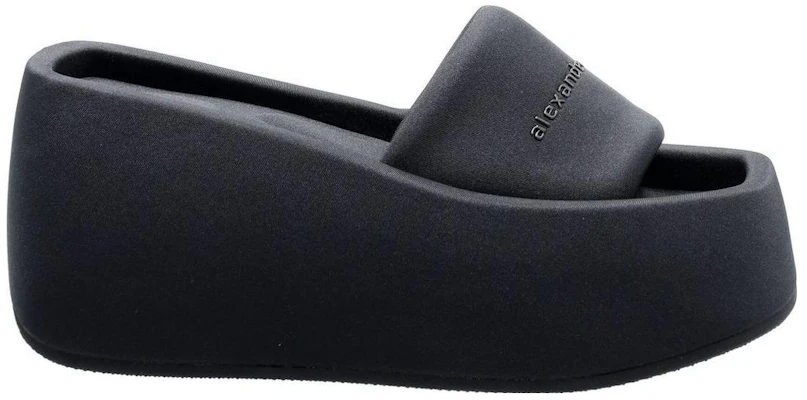 (W) Sandal Platform Lycra Hitam 'Alexander Wang Taiki Fashion' 30222S011001 Order (W) Sandal Platform Lycra Hitam 'Alexander Wang Taiki Fashion' 30222S011001