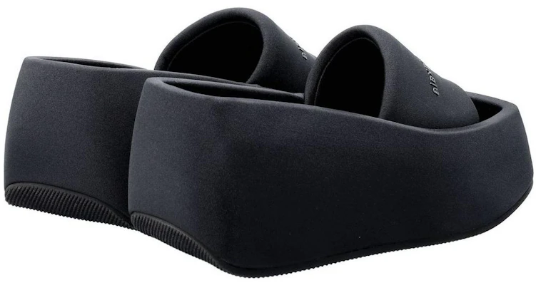 (W) Sandal Platform Lycra Hitam 'Alexander Wang Taiki Fashion' 30222S011001 Details for (W) Sandal Platform Lycra Hitam 'Alexander Wang Taiki Fashion' 30222S011001