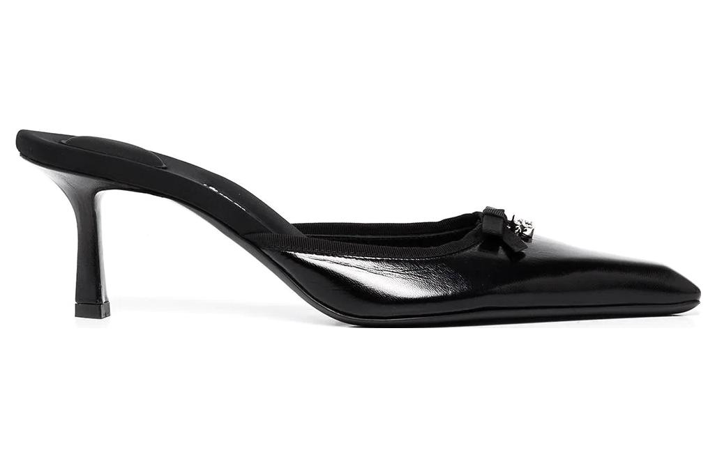 Order (W) Alexander Wang Viola ''Zwarte Leren Open Hakken'' 30222M013001