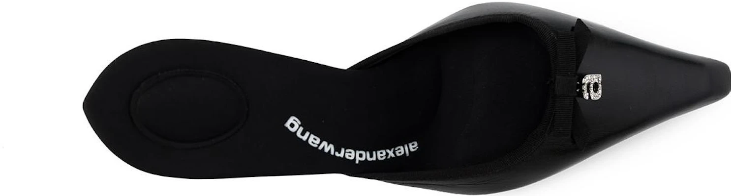 (W) Alexander Wang Viola ''Zwarte Leren Open Hakken'' 30222M013001 Shop (W) Alexander Wang Viola ''Zwarte Leren Open Hakken'' 30222M013001