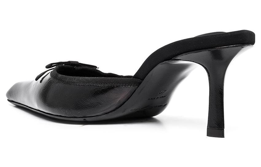 Purchase (W) Alexander Wang Viola ''Zwarte Leren Open Hakken'' 30222M013001
