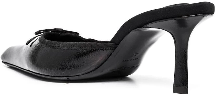 (W) Alexander Wang Viola ''Zwarte Leren Open Hakken'' 30222M013001 Purchase (W) Alexander Wang Viola ''Zwarte Leren Open Hakken'' 30222M013001