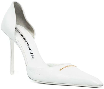 Lookbook (W) Alexander Wang Viola 'Mules Hak Tinggi Kulit Putih' 30122P022100