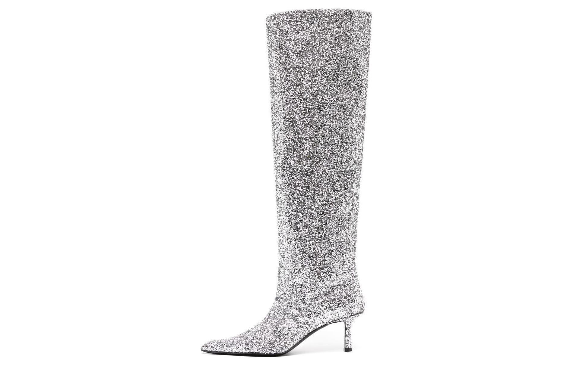 (W) Alexander Wang Viola Boot 'Silver Glitter'