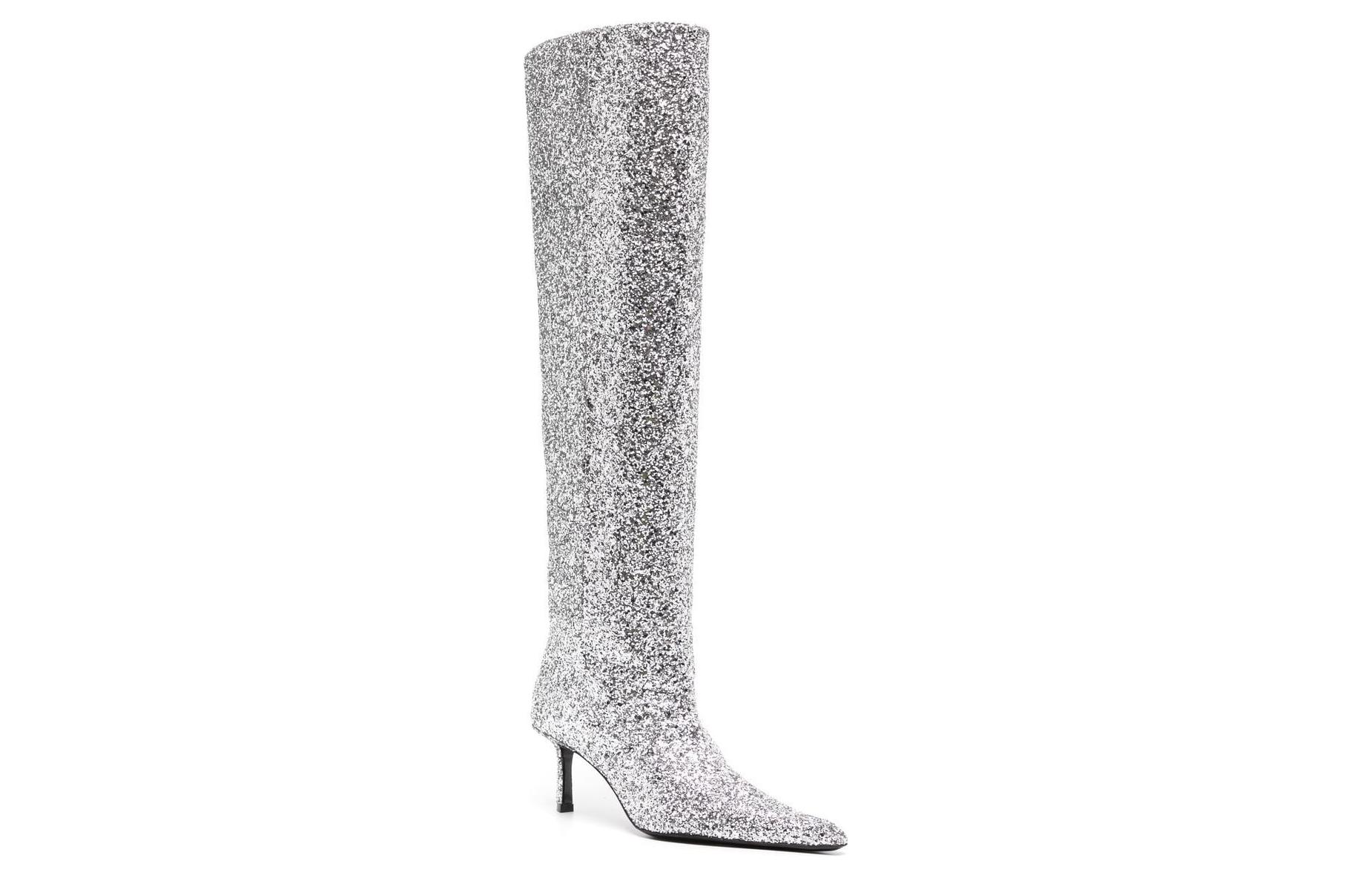 (W) Alexander Wang Viola Boot 'Silver Glitter' 圖 3