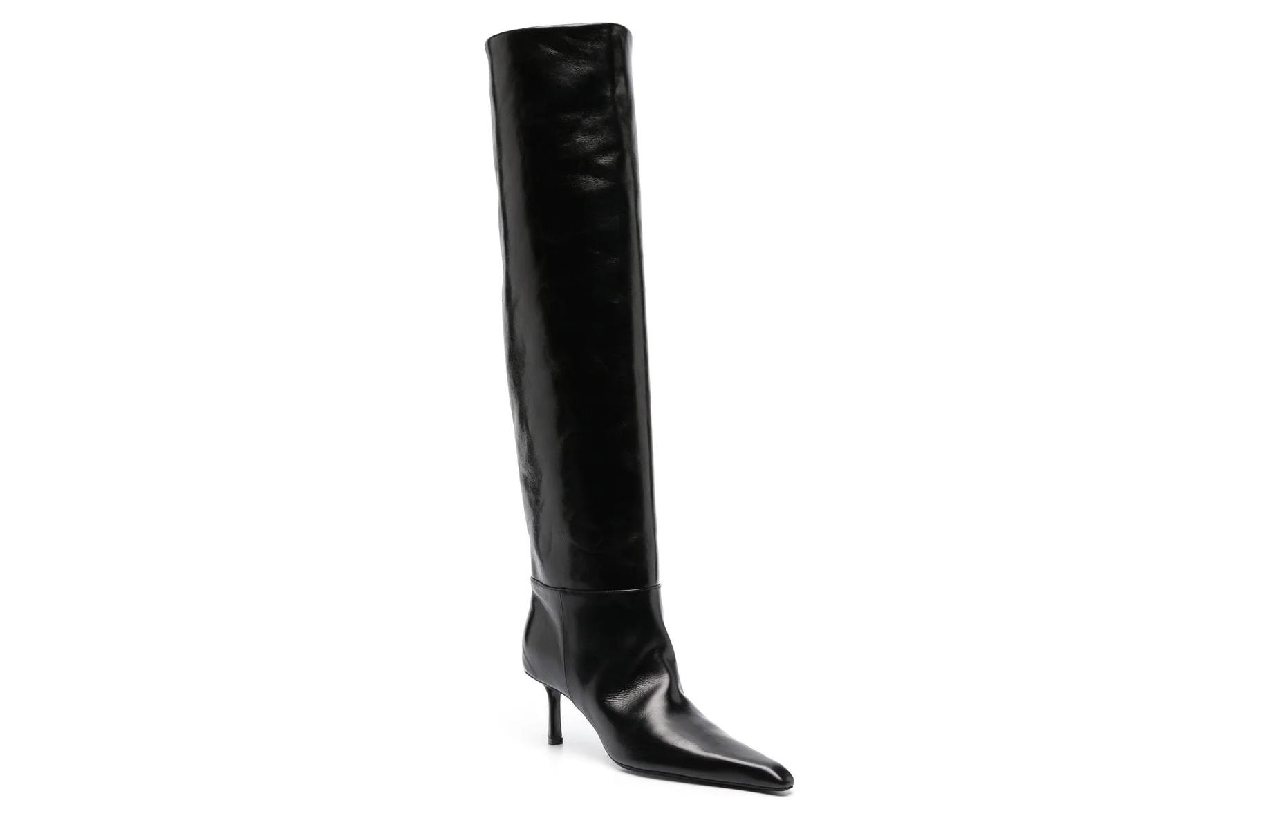 (W) Alexander Wang Viola High 'Black Leather' 圖 3