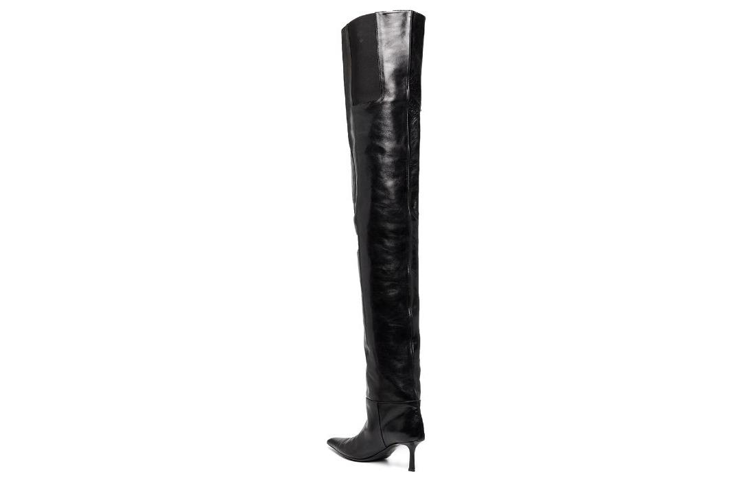 (W) Alexander Wang Viola High 'Black Leather Fashion' 圖 2