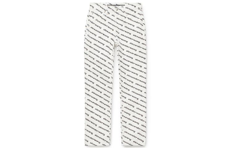 (Women) Alexander Wang White High-Waisted Logo Jeans 4DC1214895-985