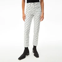 Purchase (W) Alexander Wang Seluar Jeans Putih High-Waisted Logo 4DC1214895-985