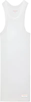 (Women) Alexander Wang White Minimalist Sleeveless Slim-Fit Short Dress. 8CC1246644-100 (Women) Alexander Wang White Minimalist Sleeveless Slim-Fit Short Dress. 8CC1246644-100