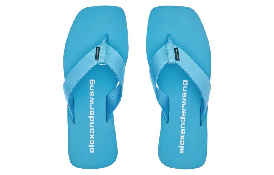 (W) Alexander Wang adidas Adilette Slide 'Blue Nylon' 圖 3