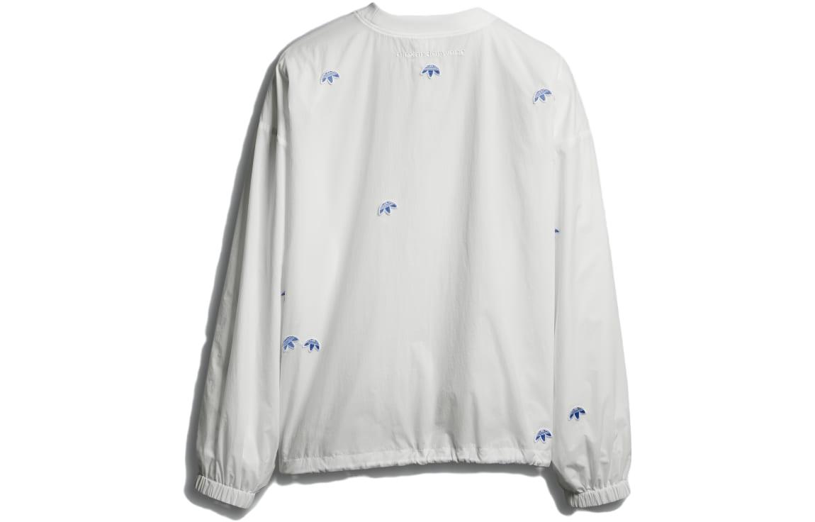 (Women) Alexander Wang Adidas Originals  Embroidered Logo White Crewneck Sweatshirt ED1199 圖 3